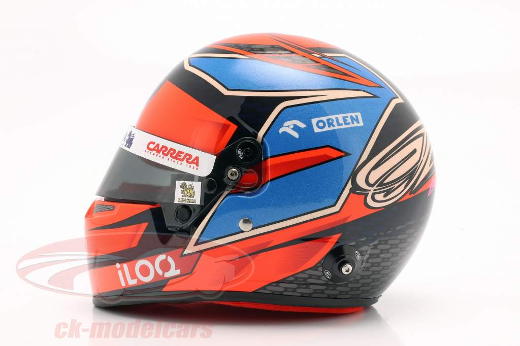 Kimi Räikkönen #7 Alfa Romeo Racing Orlen Formel 1 2021 Helm 1:2 Bell