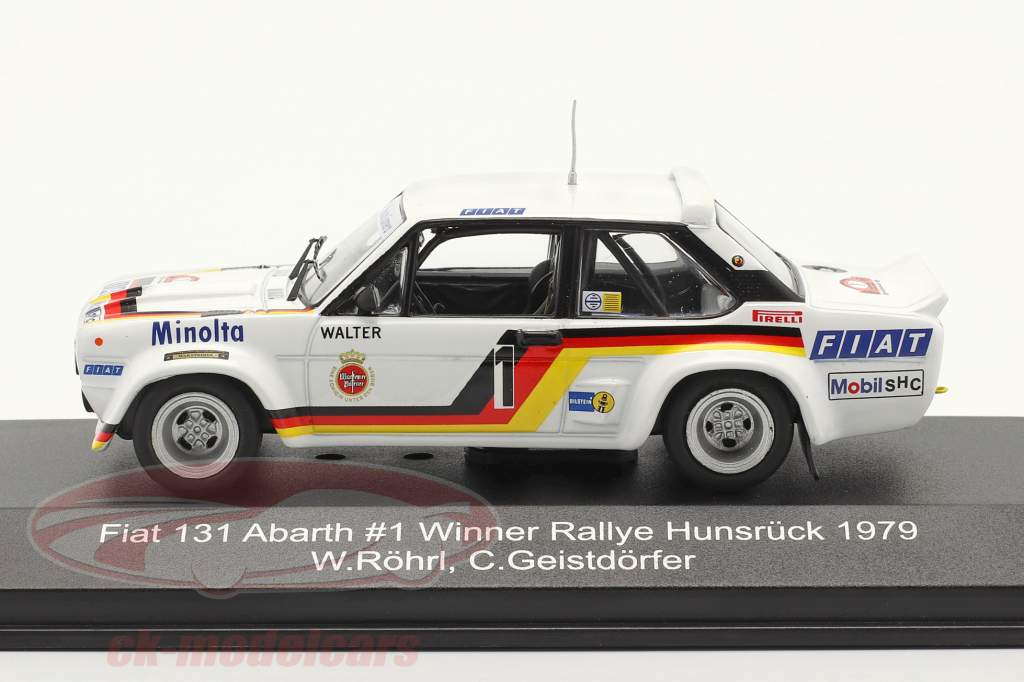 Fiat 131 Abarth #1 gagnant Rallye Hunsrück 1979 Röhrl, Geistdörfer 1:43 CMR