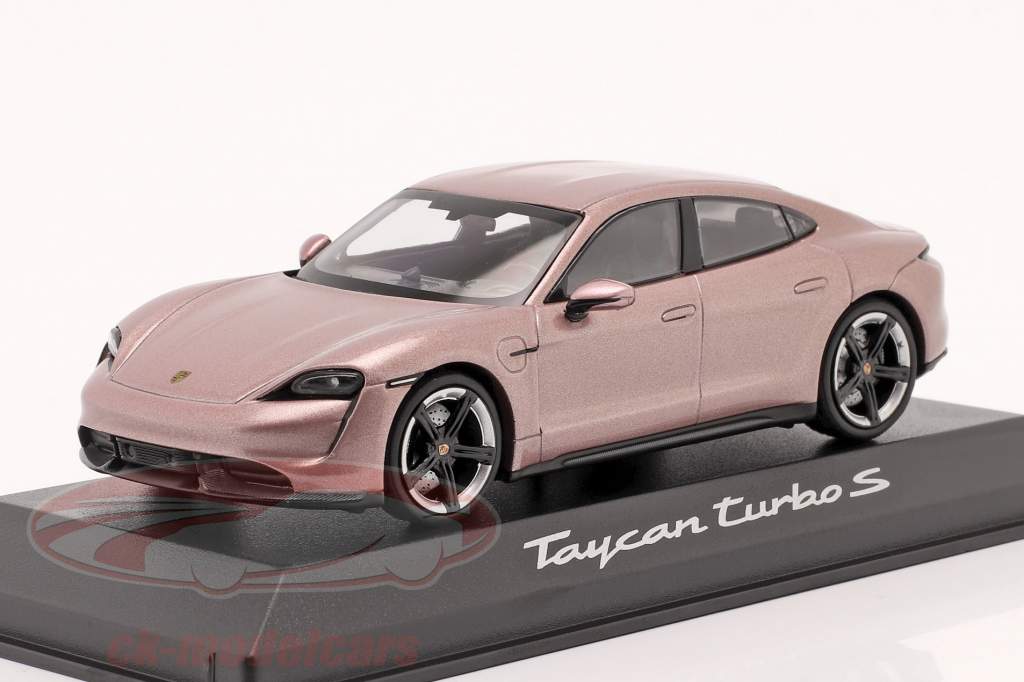 Porsche Taycan Turbo S Byggeår 2020 frozenberry metallisk 1:43 Minichamps