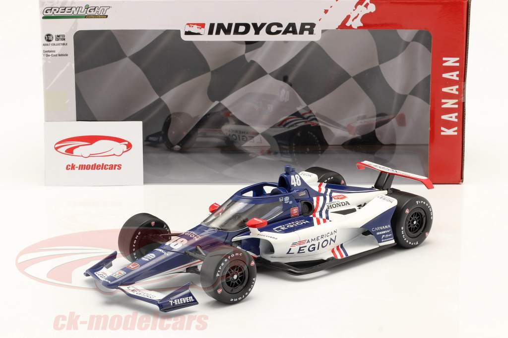 Tony Kanaan Honda #48 IndyCar Series 2021 1:18 Greenlight