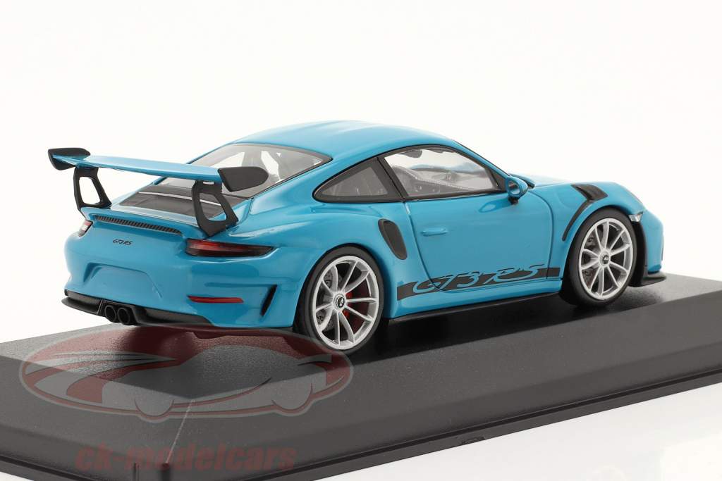 Porsche 911 (991 II) GT3 RS 2018 blu di miami / d'argento cerchi 1:43 Minichamps