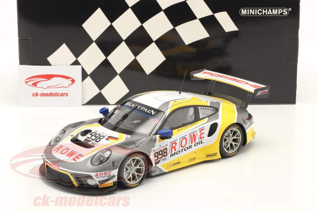 Porsche 911 GT3 R #998 2nd 24h Spa 2019 ROWE Racing 1:18 Minichamps