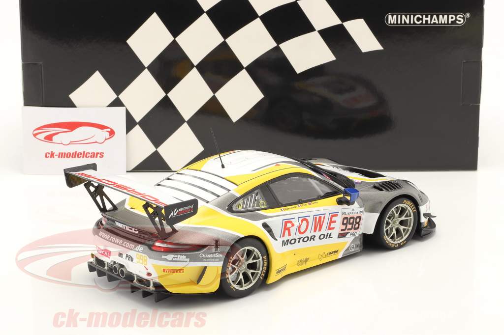 Porsche 911 GT3 R #998 2nd 24h Spa 2019 ROWE Racing 1:18 Minichamps