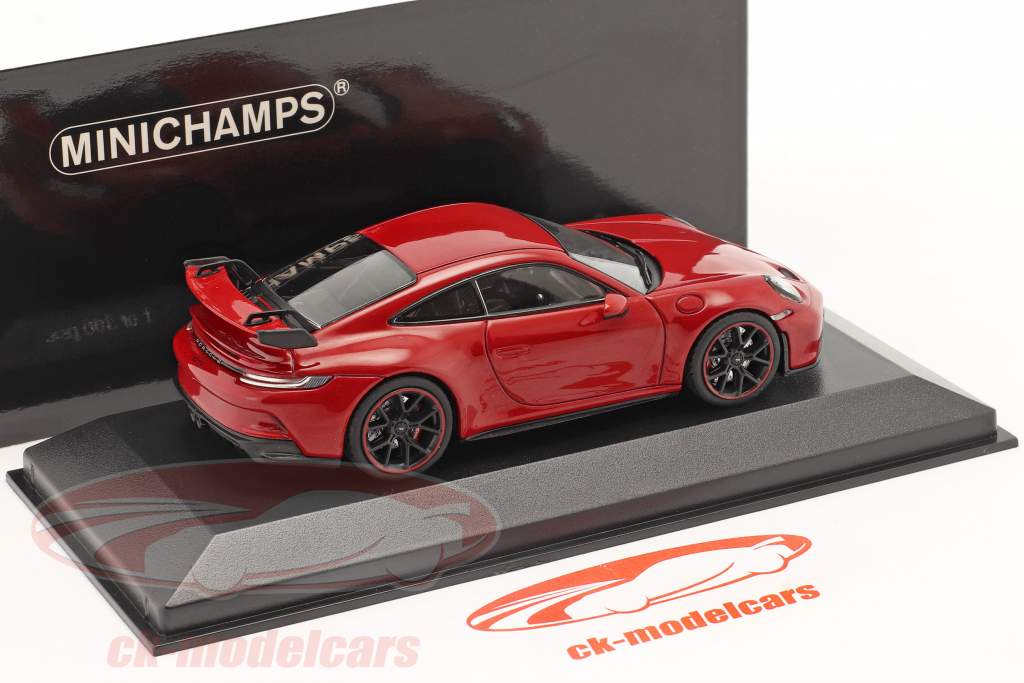 Porsche 911 (992) GT3 建設年 2020 カーマイン 赤 1:43 Minichamps