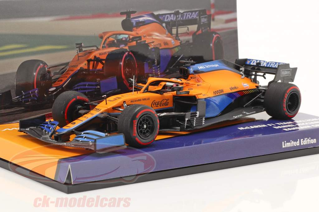Daniel Ricciardo McLaren MCL35M #3 7e Bahreïn GP formule 1 2021 1:43 Minichamps