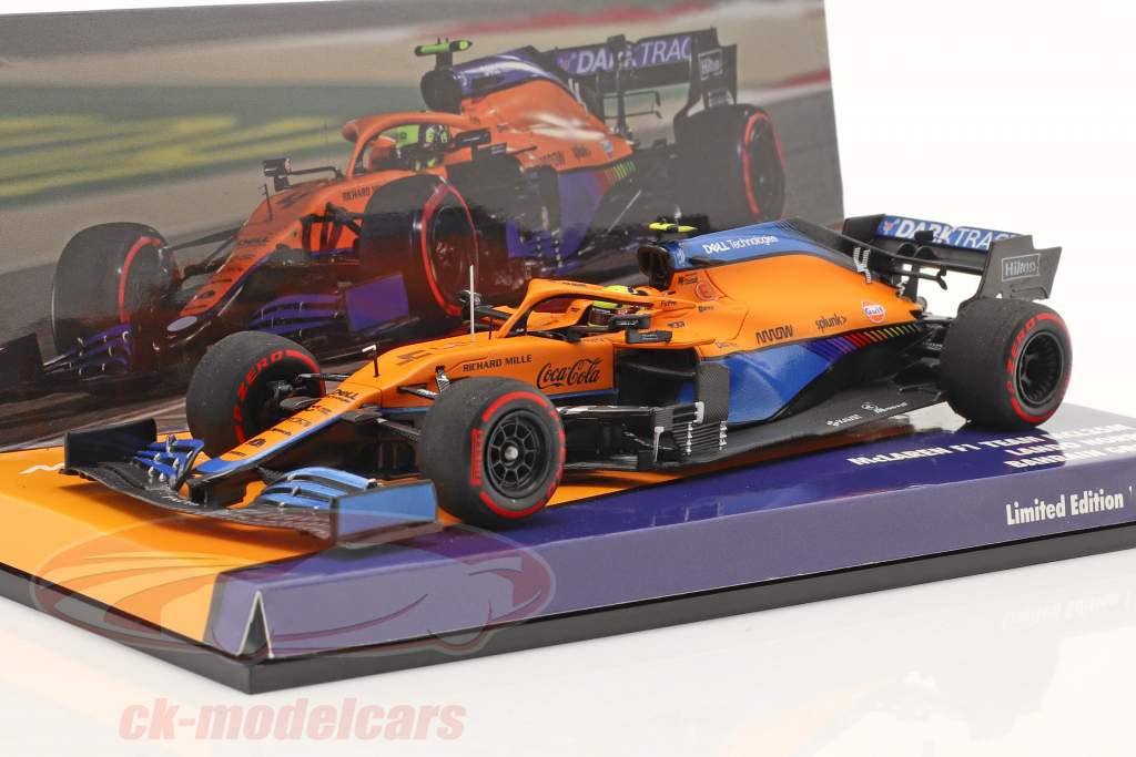 Lando Norris McLaren MCL35M #4 4e Bahreïn GP formule 1 2021 1:43 Minichamps