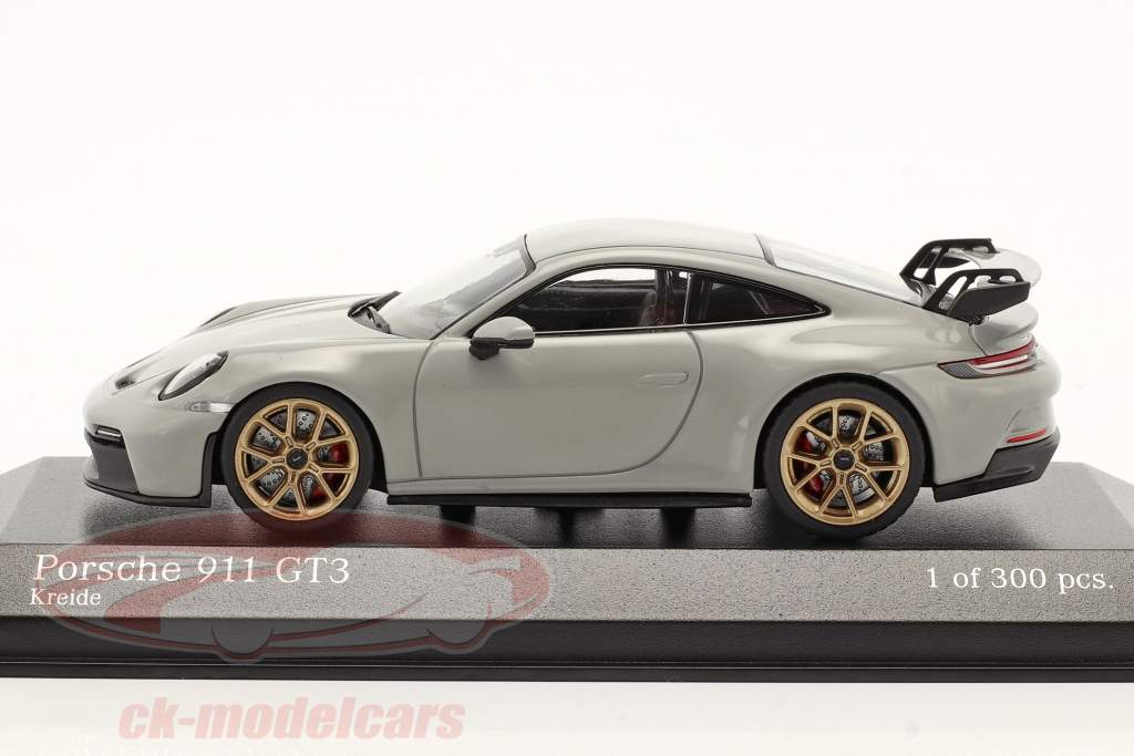 Porsche 911 (992) GT3 Byggeår 2020 kridt 1:43 Minichamps