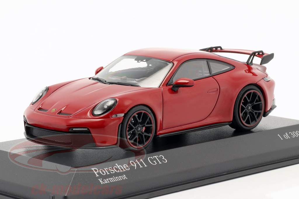 Porsche 911 (992) GT3 year 2020 carmine red 1:43 Minichamps