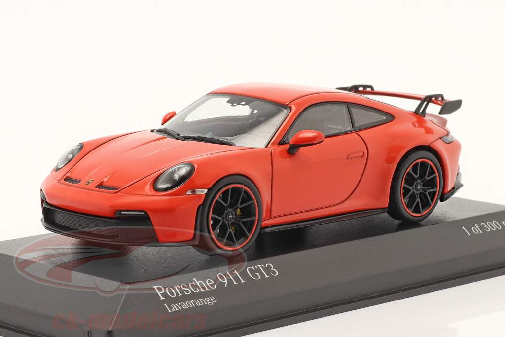 Porsche 911 (992) GT3 Byggeår 2020 lava orange 1:43 Minichamps