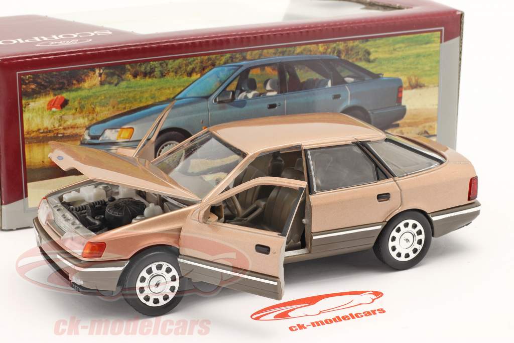 Ford Scorpio 1500 bronze metallic / Chrome rims 1:24 Schabak