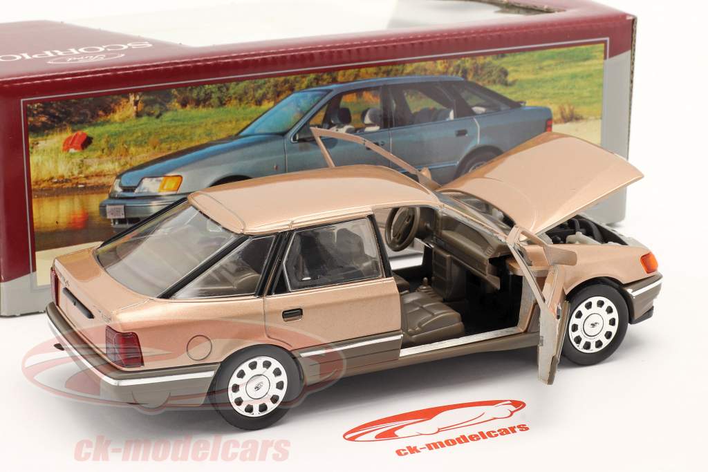 Ford Scorpio 1500 bronze métallique / jantes chromées 1:24 Schabak