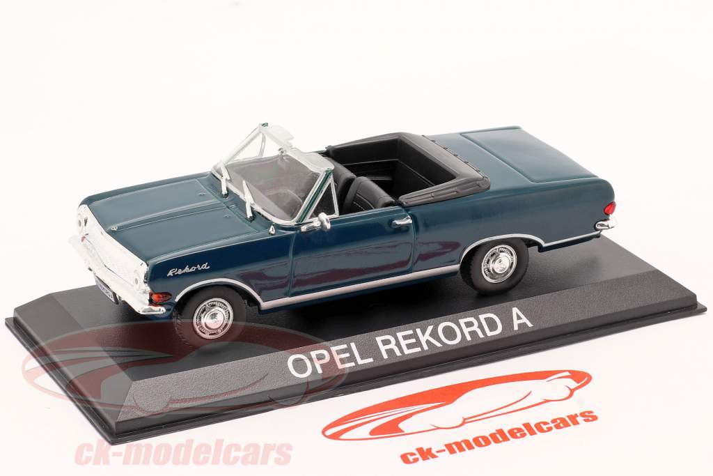 Opel Rekord A Cabriolet Baujahr 1963-65 dunkelgrün 1:43 DeAgostini