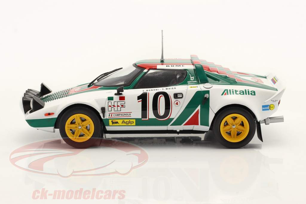 Lancia Stratos HF #10 gagnant Rallye Monte Carlo 1976 Munari, Maiga 1:24 Ixo