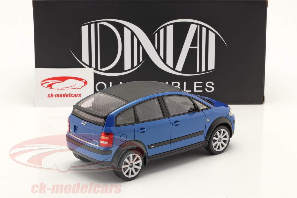 Audi A2 (8Z) colour.storm 建設年 2003 スプリントブルー 1:18 DNA Collectibles