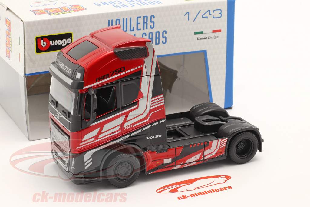 Bburago 1:43 Volvo FH16 Globetrotter 750 XXL Sattelzugmaschine rot 