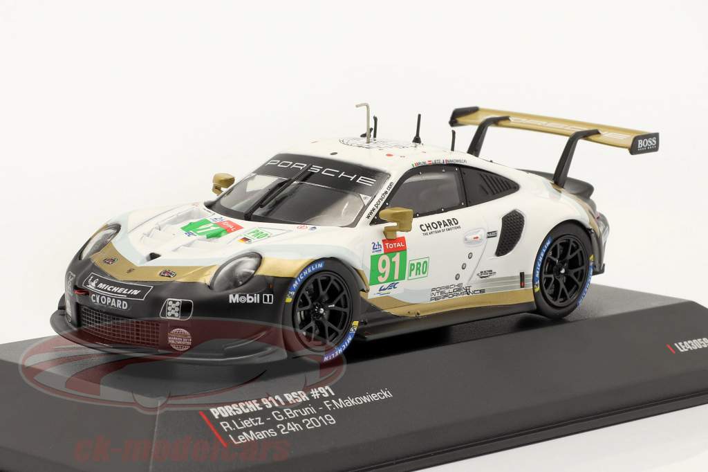 Porsche 911 RSR #91 2do LMGTE Pro 24h LeMans 2019 Porsche GT Team 1:43 Ixo