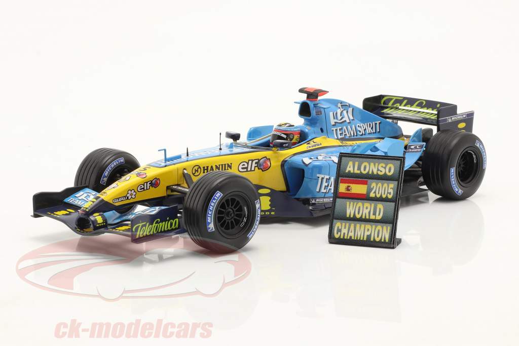 Fernando Alonso 方式 1 世界チャンピオン 2005 ピットボード 1:18 Cartrix