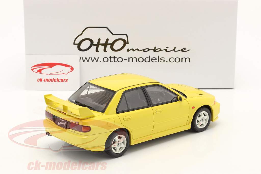 Mitsibishi Lancer Evo III Baujahr 1995 dandelion gelb 1:18 OttOmobile