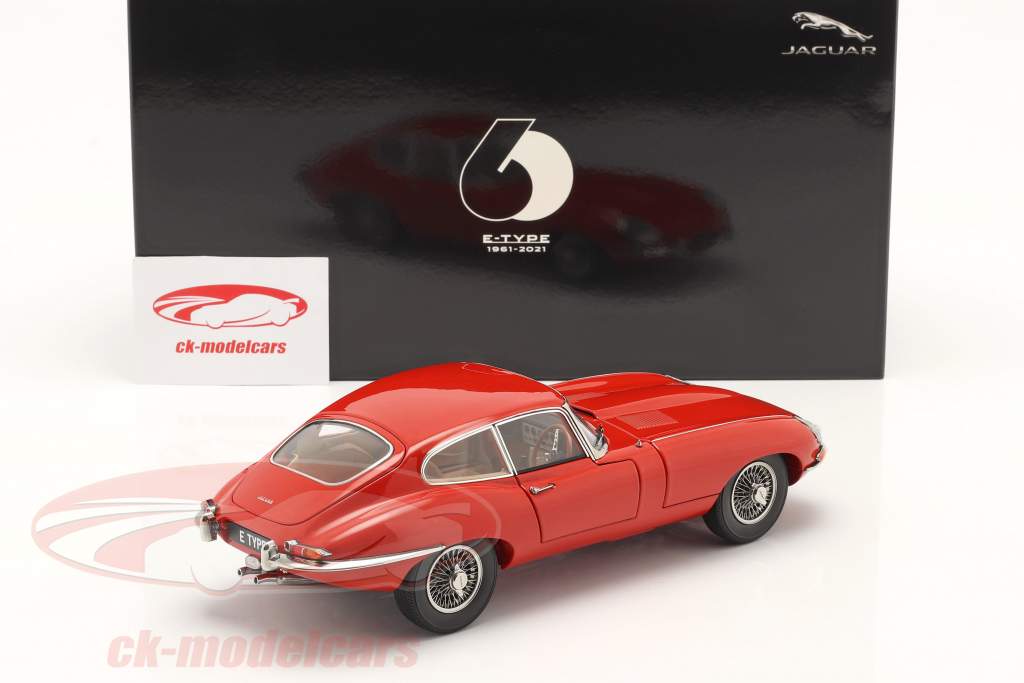 Jaguar E-Type Coupe RHD year 1961 red 1:18 Kyosho