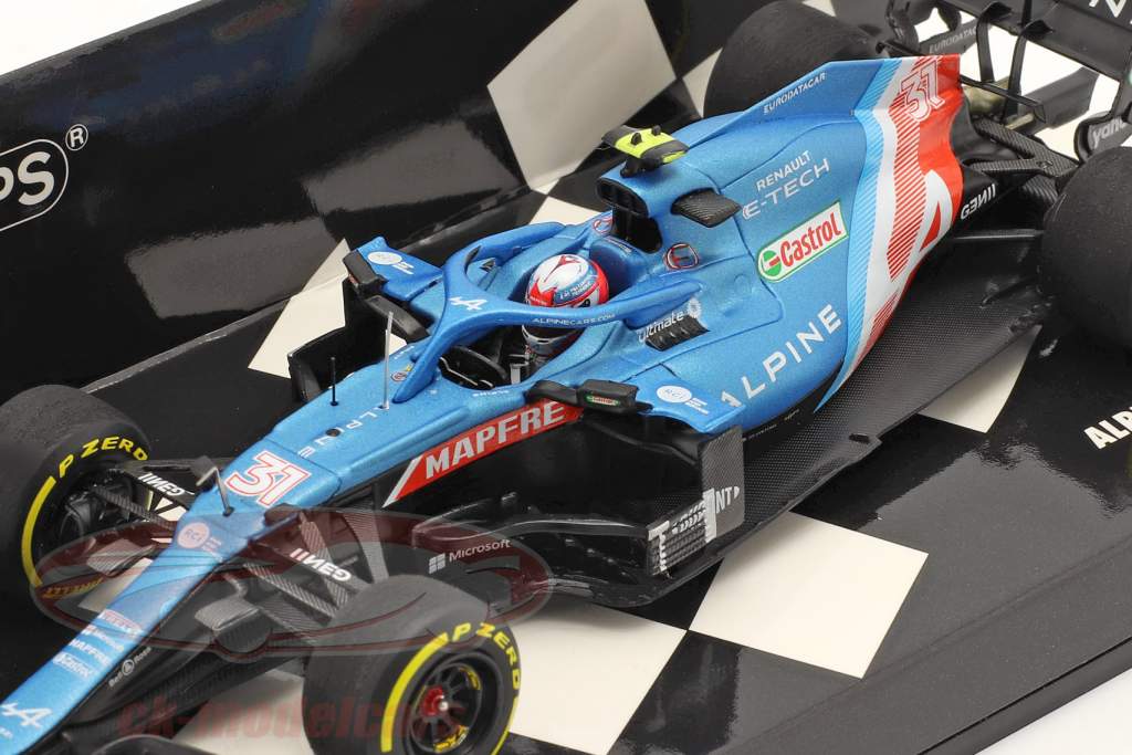 Esteban Ocon Alpine A521 #31 Bahrain GP formula 1 2021 1:43 Minichamps