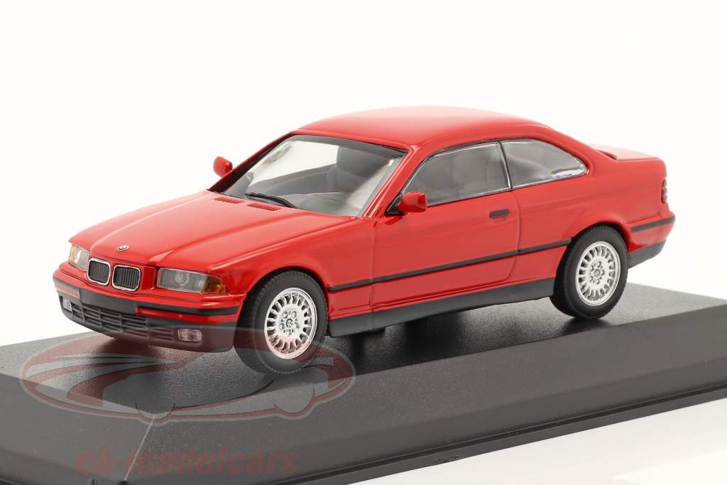 BMW 3 Series (E36) coupé Byggeår 1992 Rød 1:43 Minichamps