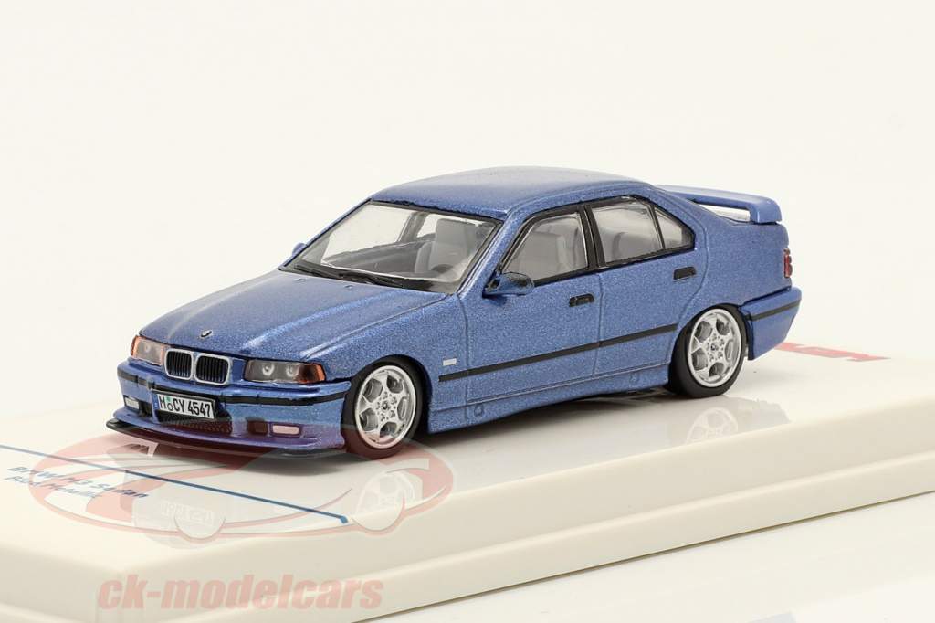 BMW M3 (E36) Sedán azul metálico 1:64 Werk83