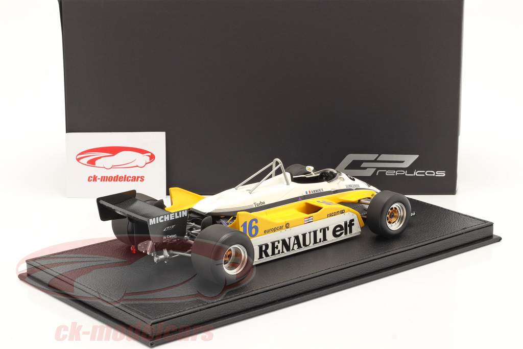 Rene Arnoux Renault RE30B #16 formule 1 1982 1:18 GP Replicas
