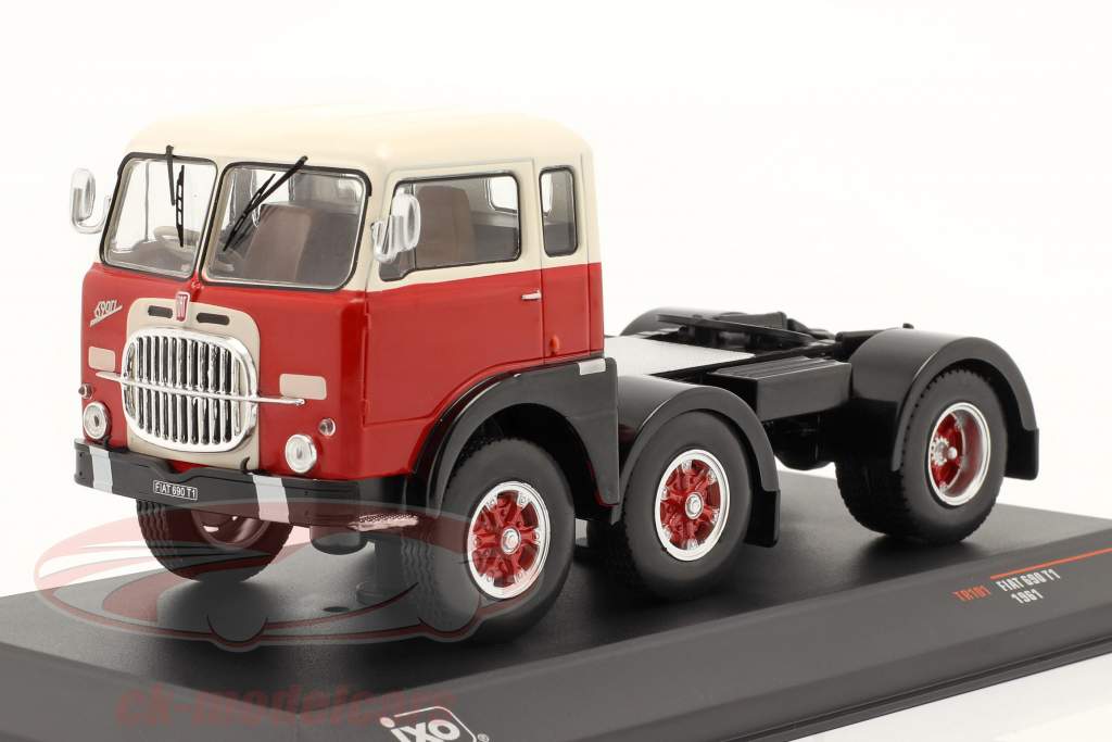 Fiat 690 T1 Año de construcción 1961 rojo / blanco 1:43 Ixo