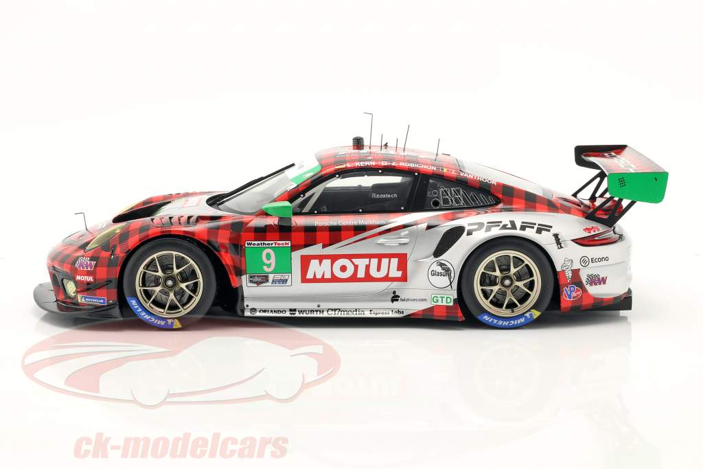Porsche 911 GT3 R #9 Classer Gagnant 12h Sebring 2021 Pfaff Motorsport 1:18 Spark