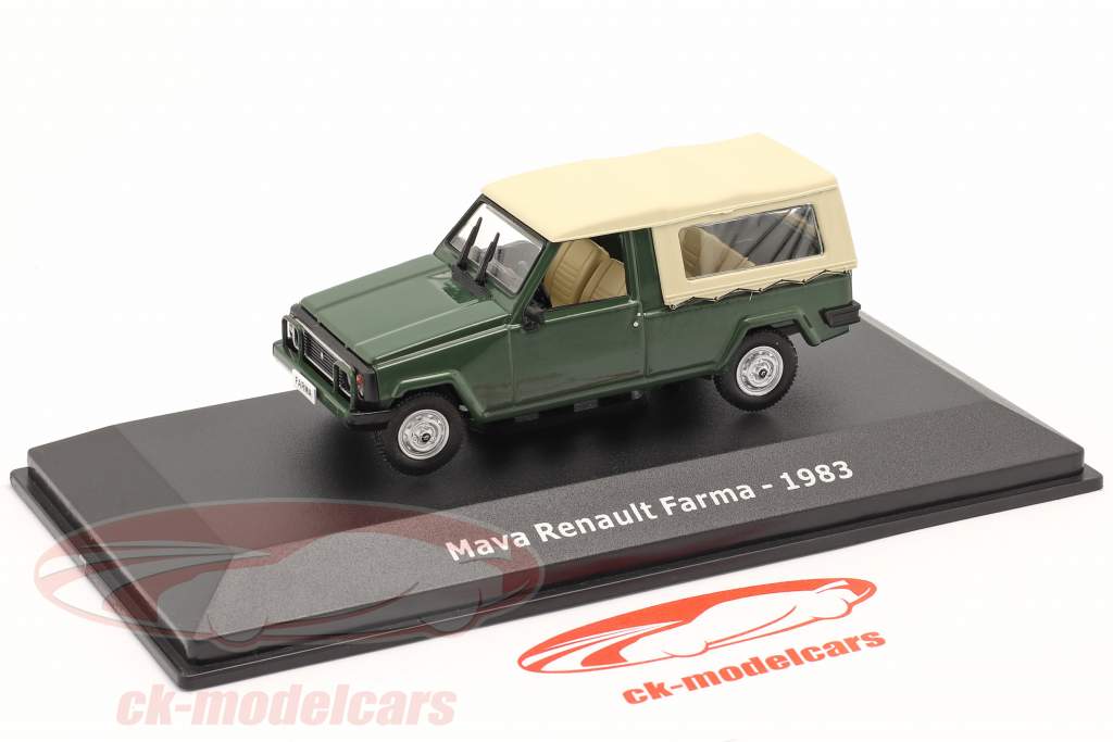 Mava Renault Farma Anno di costruzione 1983 verde scuro / beige 1:43 Hachette