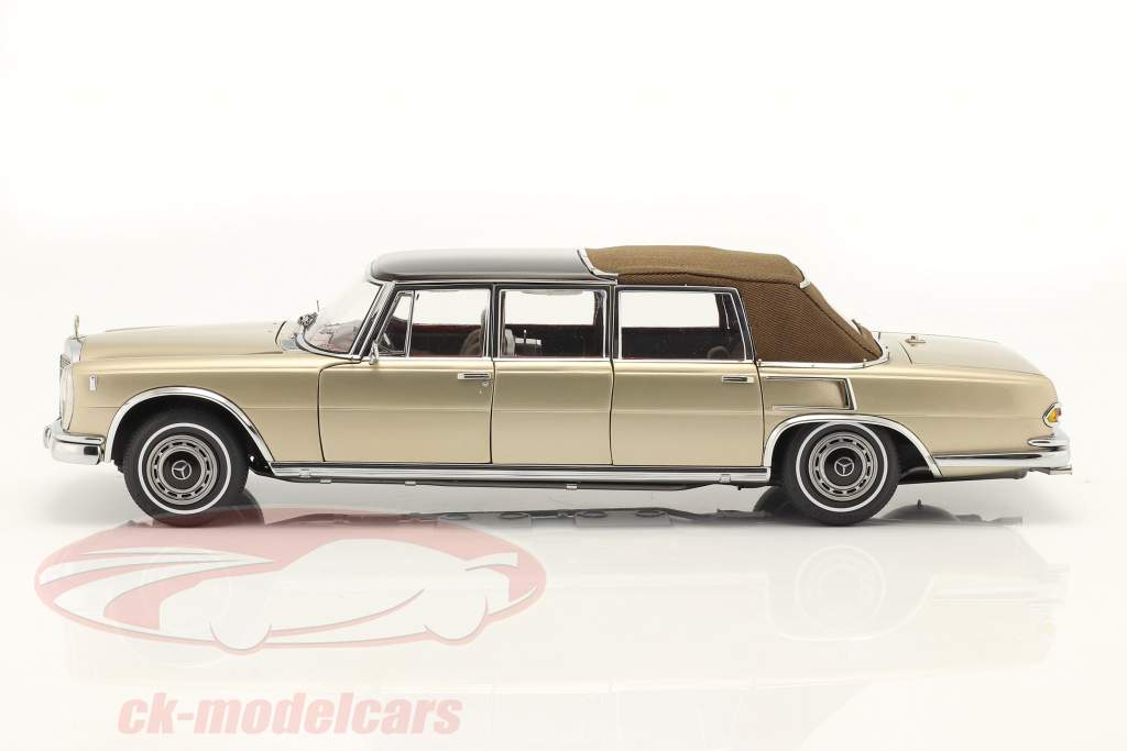 Mercedes-Benz 600 Pullman Landaulet (W100) 1965-81 浅褐色的 / 棕色的 1:18 CMC