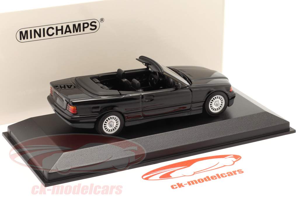 BMW 3 séries (E36) convertible Année de construction 1993 noir 1:43 Minichamps