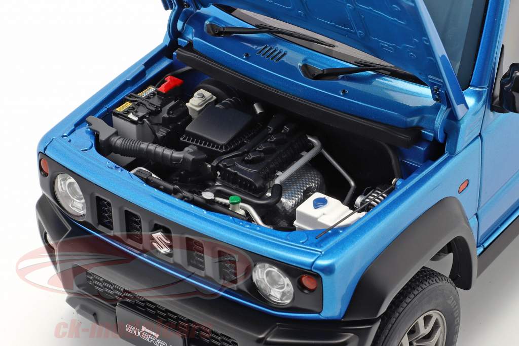 Suzuki Jimny (JB74) RHD Année de construction 2018 brisk bleu / noir 1:18 AUTOart