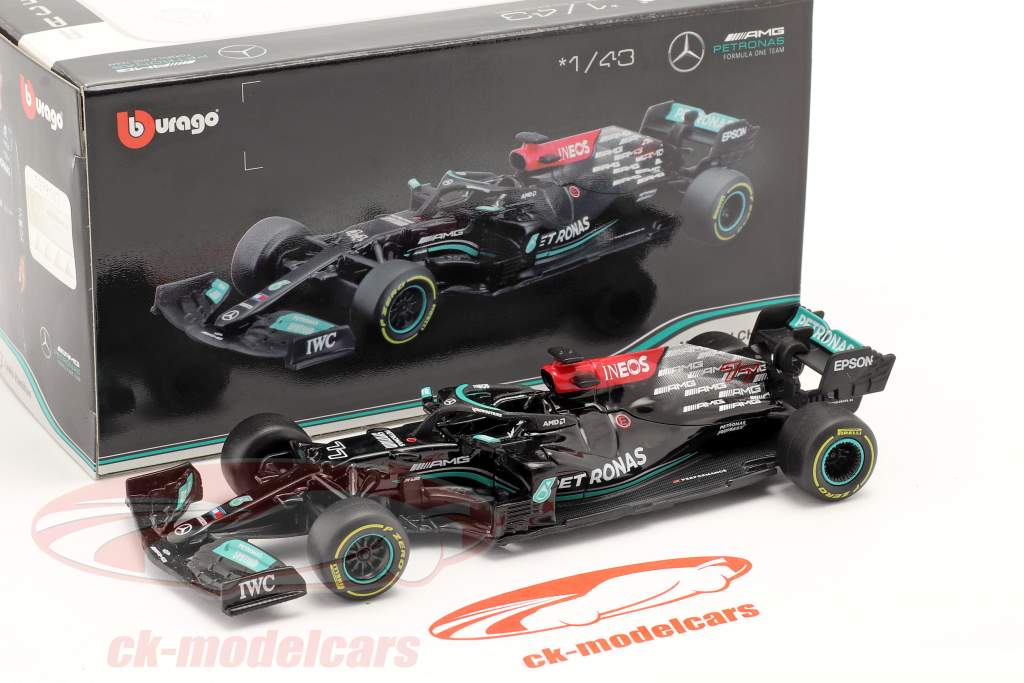 Valtteri Bottas Mercedes-AMG F1 W12 #77 formula 1 2021 1:43 Bburago