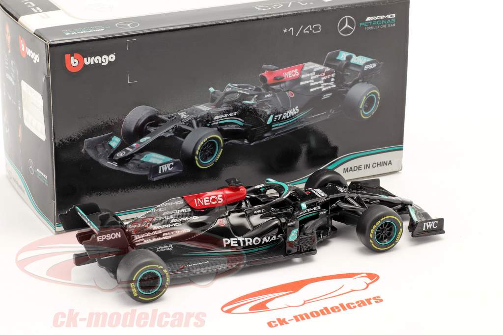 Valtteri Bottas Mercedes-AMG F1 W12 #77 formel 1 2021 1:43 Bburago