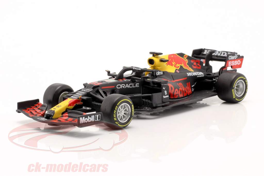 Max Verstappen Red Bull RB16B #33 formule 1 Champion du monde 2021 1:43 Bburago