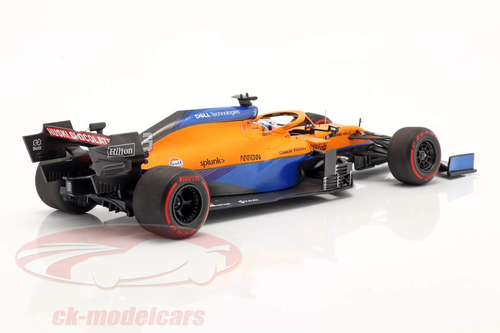 Daniel Ricciardo McLaren MCL35M #3 7° Bahrein GP formula 1 2021 1:18 Minichamps
