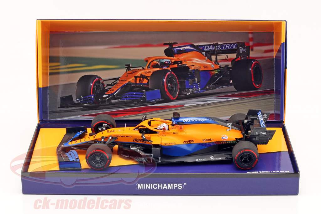 Daniel Ricciardo McLaren MCL35M #3 7 Bahrain GP formel 1 2021 1:18 Minichamps