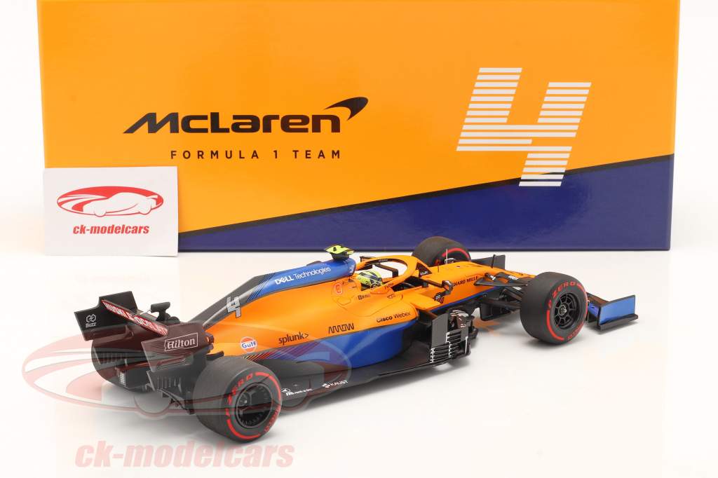 Lando Norris McLaren MCL35M #4 4位 バーレーン GP 方式 1 2021 1:18 Minichamps