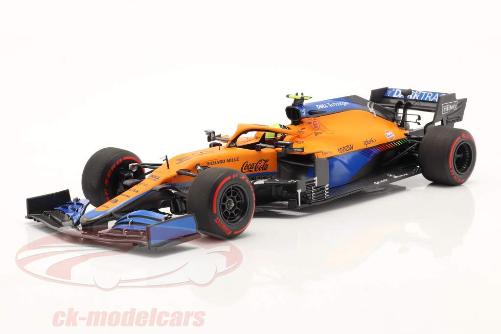 Lando Norris McLaren MCL35M #4 4e Bahrein GP formule 1 2021 1:18 Minichamps