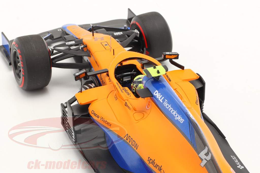 Lando Norris McLaren MCL35M #4 4th Bahrain GP formula 1 2021 1:18 Minichamps