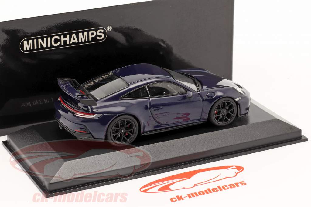 Porsche 911 (992) GT3 Anno di costruzione 2020 blu genziana metallico 1:43 Minichamps