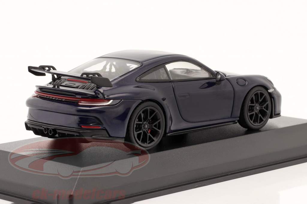 Porsche 911 (992) GT3 Ano de construção 2020 azul genciana metálico 1:43 Minichamps