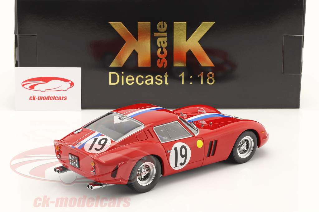 Ferrari 250 GTO #19 2do 24h LeMans 1962 Guichet, Noblet 1:18 KK-Scale