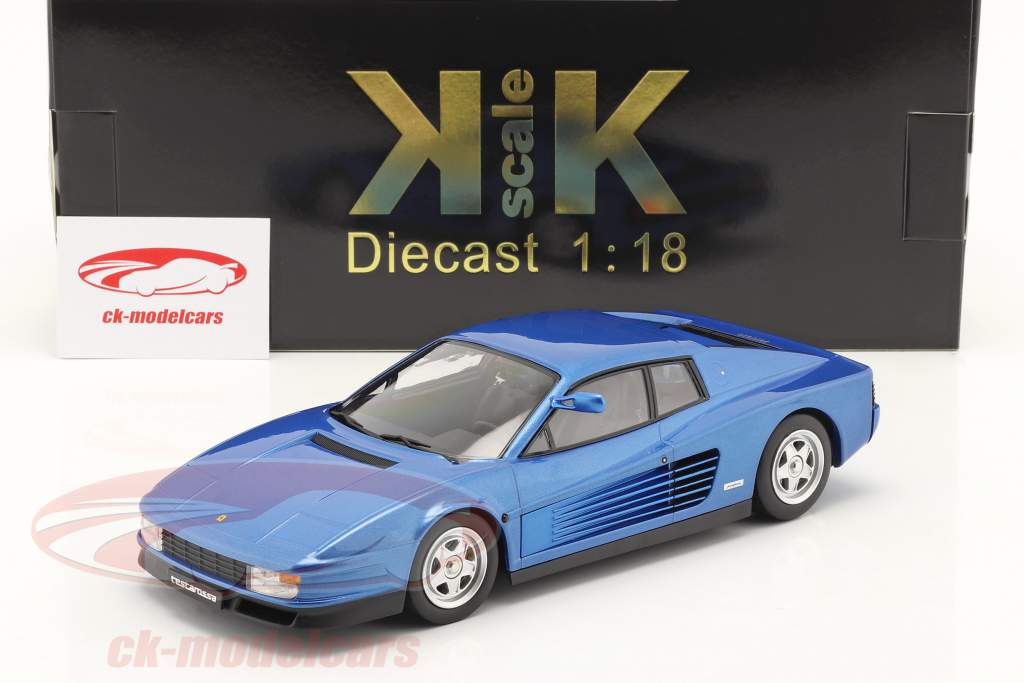 Ferrari Testarossa Monospecchio Год постройки 1984 синий металлический 1:18 KK-Scale