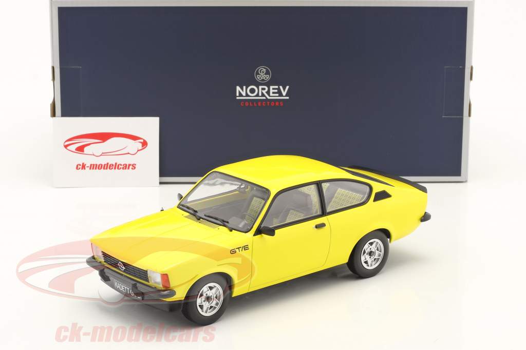 Opel Kadett C GT/E Ano de construção 1977 amarelo 1:18 Norev