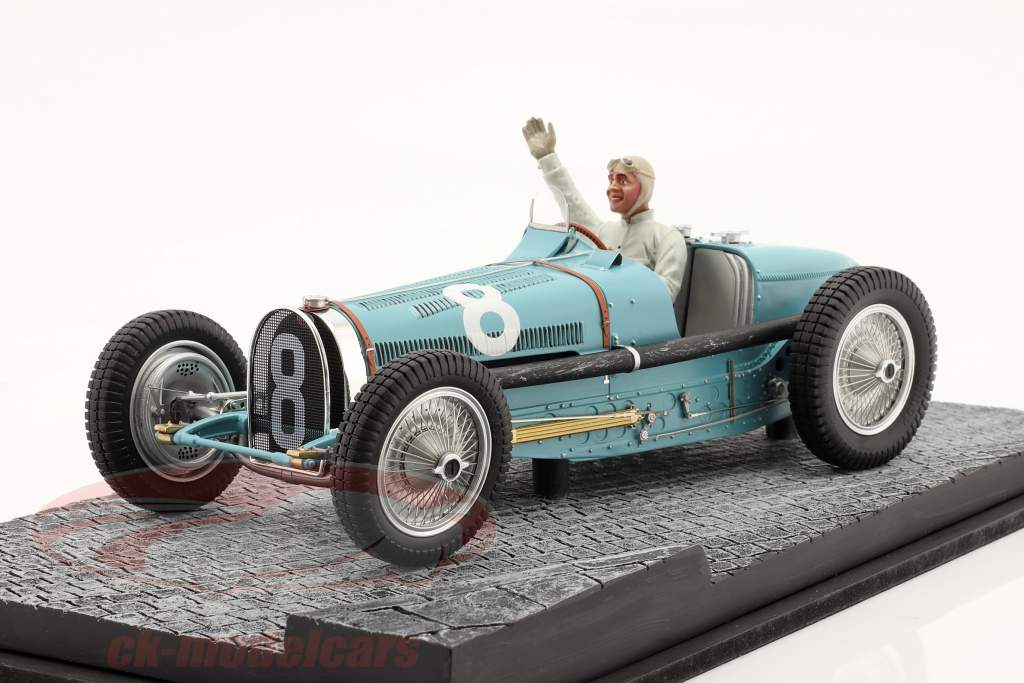 Rene Dreyfus Bugatti Type 59 #8 3° Monaco GP 1934 1:18 LeMans Miniatures