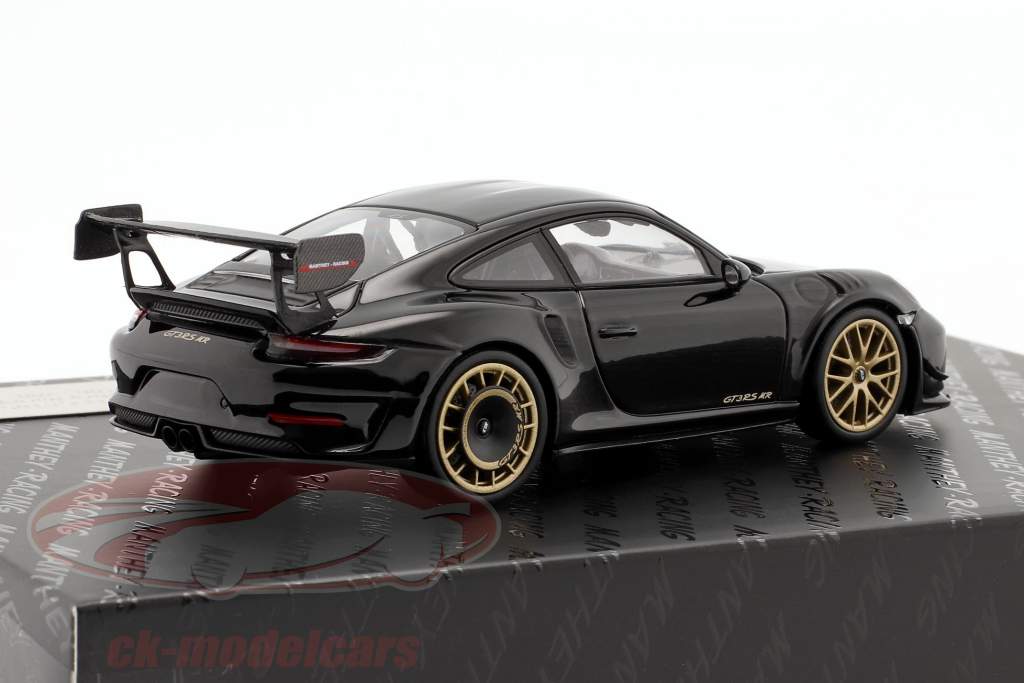 Porsche 911 (991 II) GT3 RS MR Manthey Racing schwarz / goldene Felgen 1:43 Minichamps