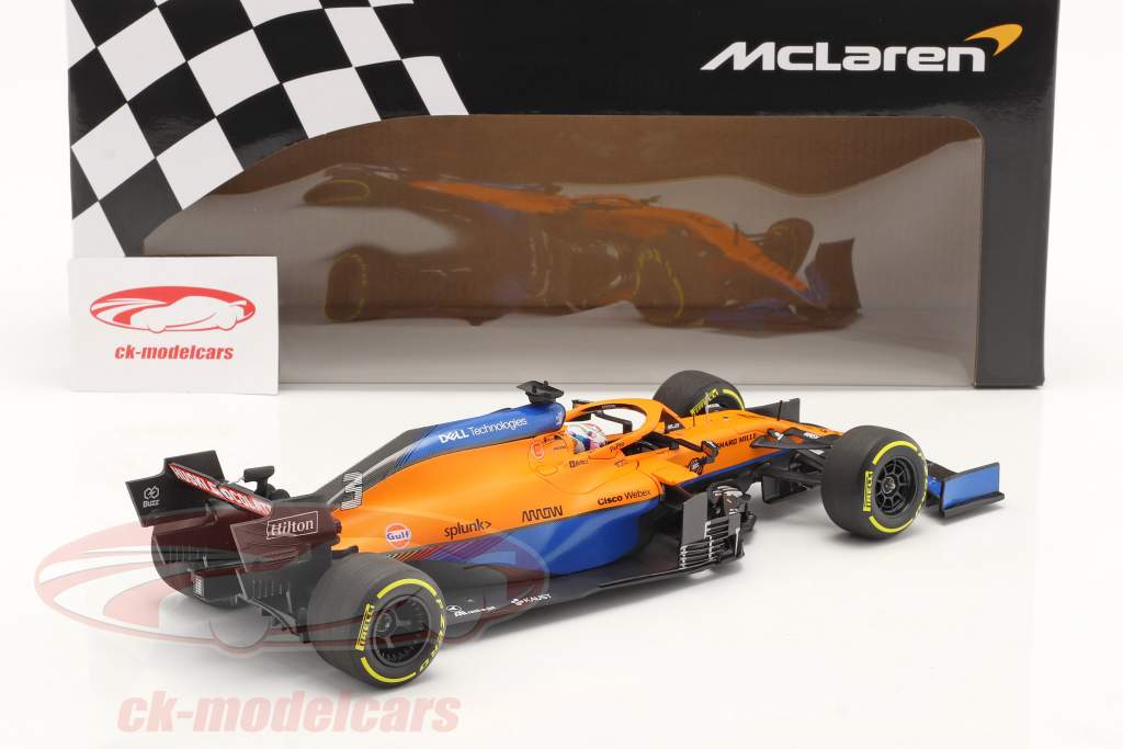 Daniel Ricciardo McLaren MCL35M #3 7-й Бахрейн GP формула 1 2021 1:18 Minichamps