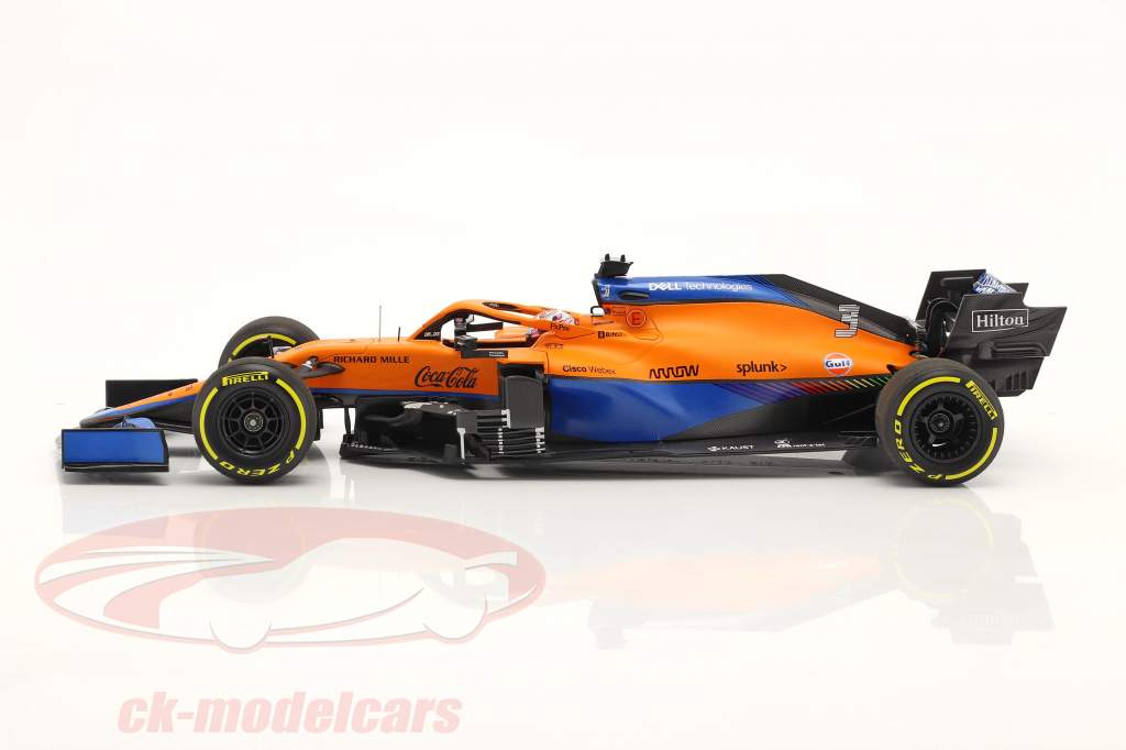 Daniel Ricciardo McLaren MCL35M #3 7-й Бахрейн GP формула 1 2021 1:18 Minichamps